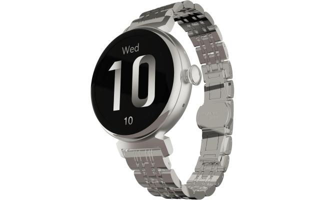 HiFuture Aura Woman Bluetooth Smart Watch, 1.04″ AMOLED Display, IP68 Waterproof, up to 7 days daily use, Heart rate & Sleep Monitoring - Silver